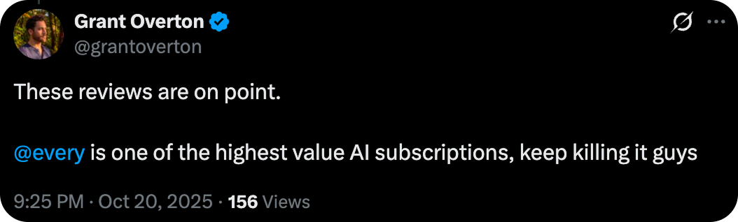 Agent-native tweet 3